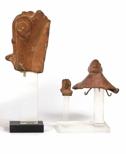 Pre-Colombia
Three fragments of antropomorphic...