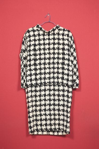 Pierre CARDIN. 
Black and white houndstooth...