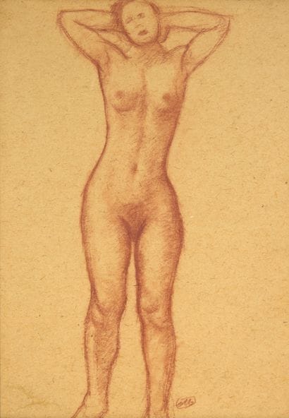 Aristide MAILLOL (1861-1944)
Nude face with...