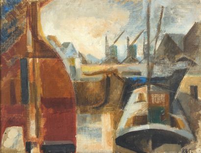 20th century school
The fishing port, 1956
Oil...