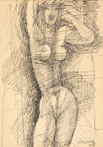 Marcel GROMAIRE (1892-1971)
Standing Nude,...