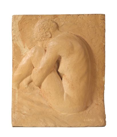 Jean LEYRIS (1939)
Patinated plaster plate...