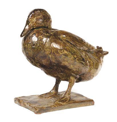 Roch VANDROMME (1953)
Duck
Bronze with shaded...
