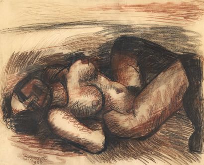 Marcel GROMAIRE (1892-1971)
Nude model lying...