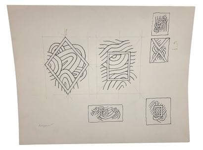 Guy DE ROUGEMONT (1935-2021)
Two Studies
Pencil...