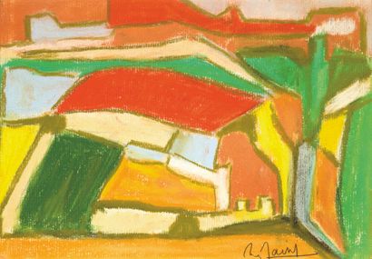 20th century school
Cubist landscape
Pastel...