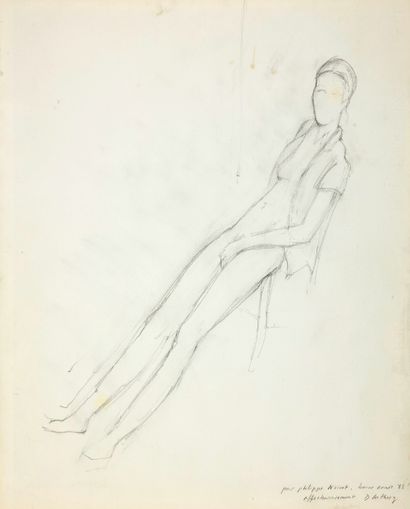 Dominique GUTHERZ (1946)
Seated model, 1983
Pencil...