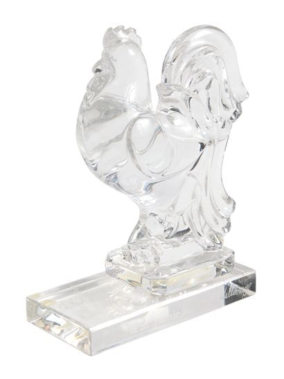 VAL-SAINT-LAMBERT 
Le Coq
Crystal print,...