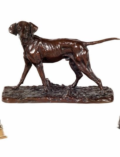 Pierre-Jules MÈNE (1810-1879), after
Spaniel
Cast...