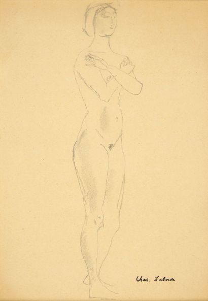 Charles LABORDE (1886-1941)
Nude study, woman...