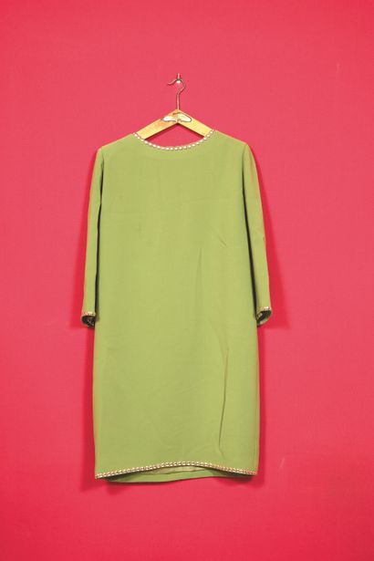 Pierre CARDIN
Olive green tunic dress, studded...