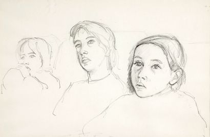 Dominique GUTHERZ (1946)
Three portraits
Pencil...