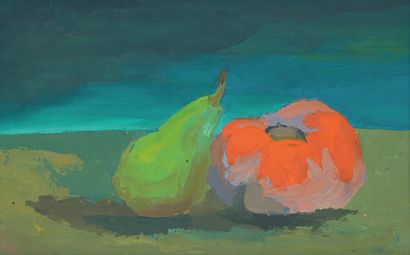 20th century school
Pear and tomato
Oil on...