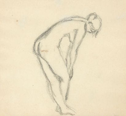20th century school
Nude Leaning Woman
Charcoal.
18...
