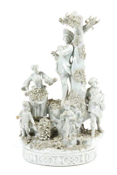 Vienna
White enameled rotating group depicting...