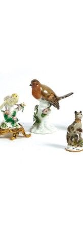 Germany Meissen
Partridge on a mound, polychrome...