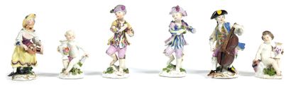 Germany Meissen
Set comprising a cello player...
