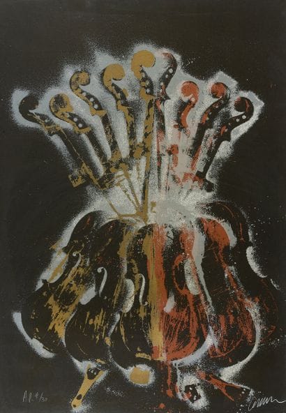 ARMAN
Violons, sérigraphie, feuille 99 x...