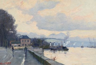 Narcisse GUILBERT (1878-1942)
Bord de Seine...
