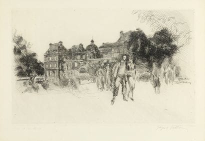 Jacques VILLON 
Mon vieux Luxembourg, 1937
Eau-forte,...