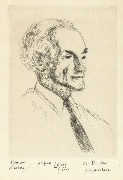 André DUNOYER DE SEGONZAC
La Loge de la comédienne...