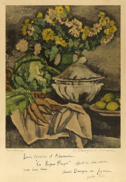 André DUNOYER DE SEGONZAC
La Loge de la comédienne...