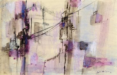 Anita DE CARO (1909-1998)
Composition mauve,...