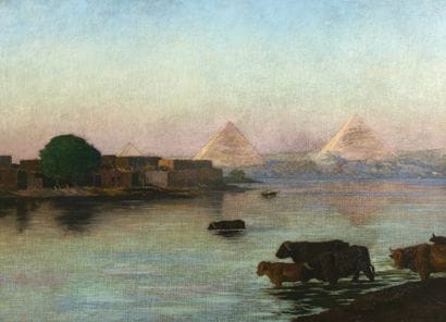René MENARD (1861-1930)
Soleil levant sur...