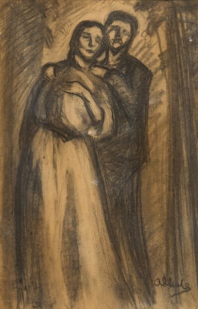 André LHOTE (1885-1962)
Le couple, 1908
Fusain...