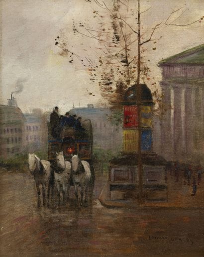Édouard CORTES (1882-1969)
Omnibus à cheval,...