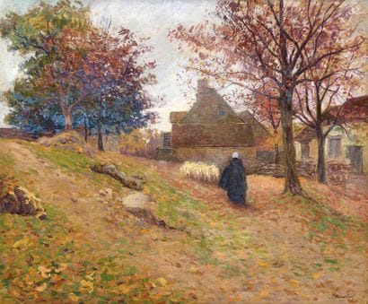 Paul MADELINE (1863-1920)
Scène pastorale...