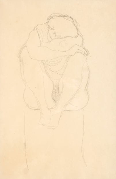 Gustav KLIMT (1862-1918)
Femme nue assise...