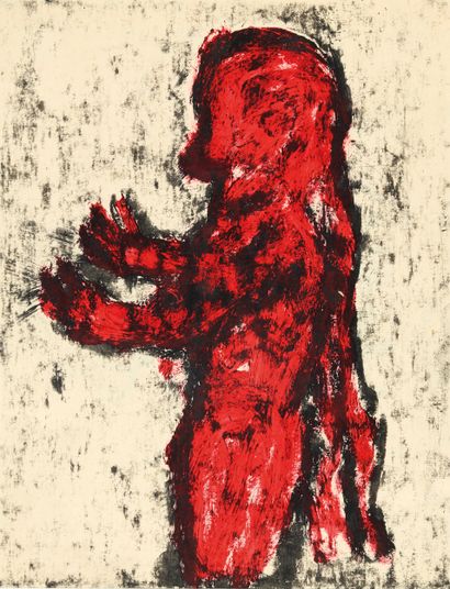 Michel NEDJAR (1947)
Red figure
Ink and gouache....