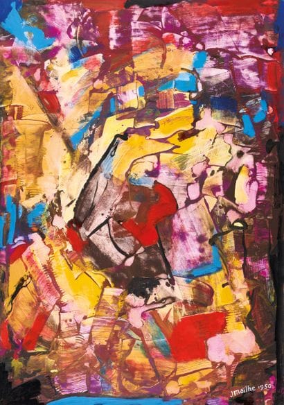 Jean MAÏLHE (1912-1997)
Composition, 1950
Gouache...