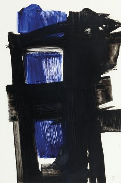 20th century French school
Black and blue...