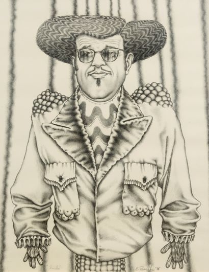 Ed PASCHKE (1939-2004)
Portrait of Charles,...