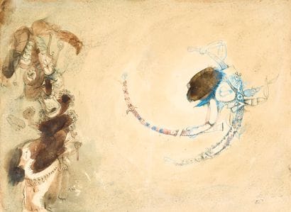 20th century French school
Fantastic animals
Ink,...