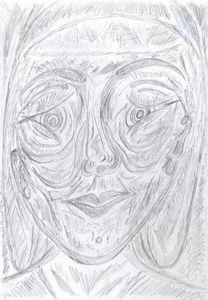 20th century Italian school
Face, 1999
Pencil...