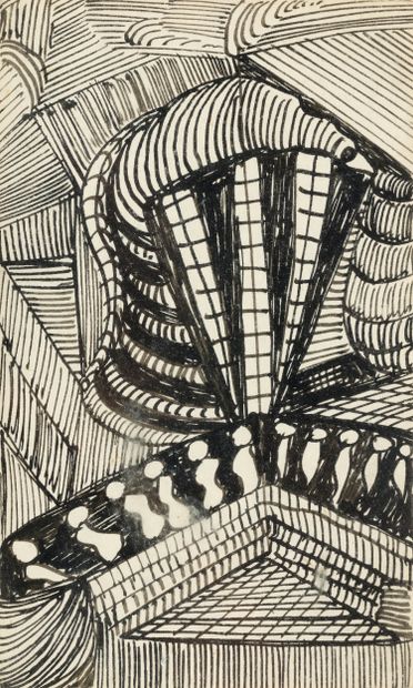 Madge GILL (1882-1961)
Composition, 1942
Ink....