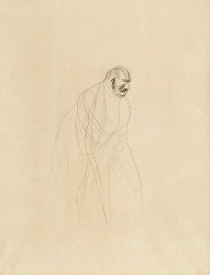 20th century French school 
Study of a man...