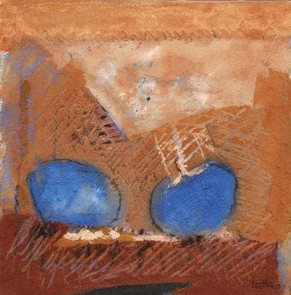 LOUTTRE.B (1926-2012)
Two blue apples, 1989
Mixed...