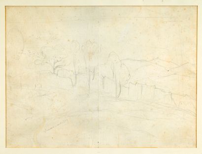 Camille COROT (1796-1875)
Trees in Winter
Double-sided...