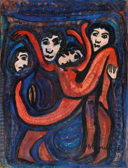 Miguel HERNANDEZ (1893-1957)
Dancers, 1948
Oil...