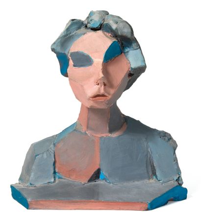 William CHATTAWAY (1927-2019)
Woman's bust
Polychrome...