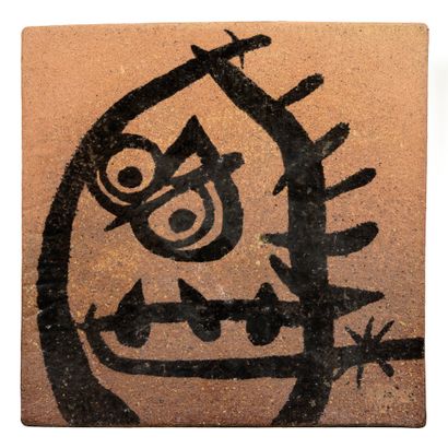 Joan MIRO (1893-1983)
Face
Ceramic tile.
Numbered...