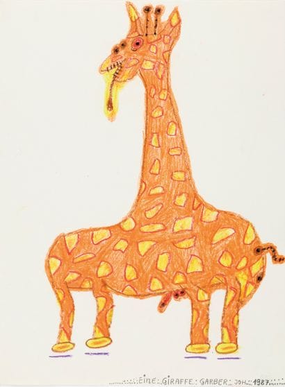 Johann GARBER (1947)
Eine Giraffe, 1987
Grease...