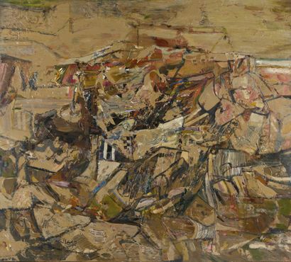 Louis NALLARD (1918-2016) 
The granite quarry,...