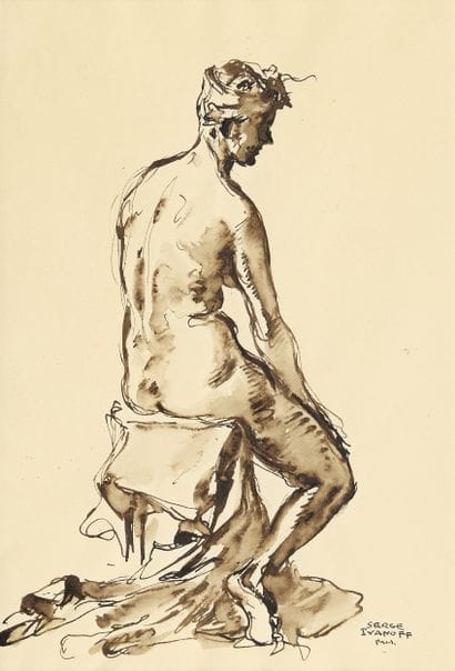 Serge IVANOFF ( 1893-1983 )
Femme nue au...