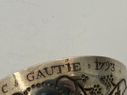TREVOUX 1771-82
Silver wine cup, the body...
