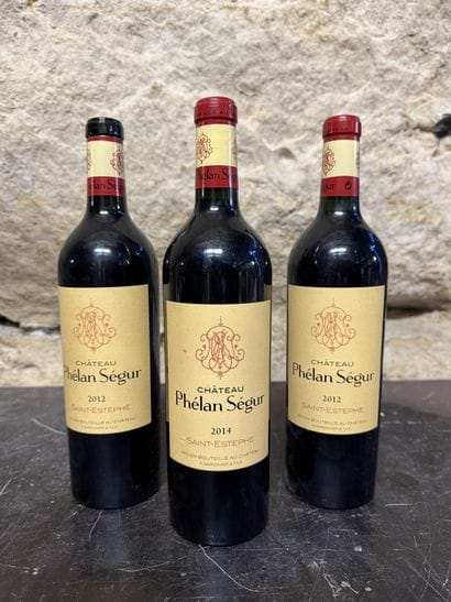2 bottles Château Phélan Ségur 2012 Saint-Estèphe,...